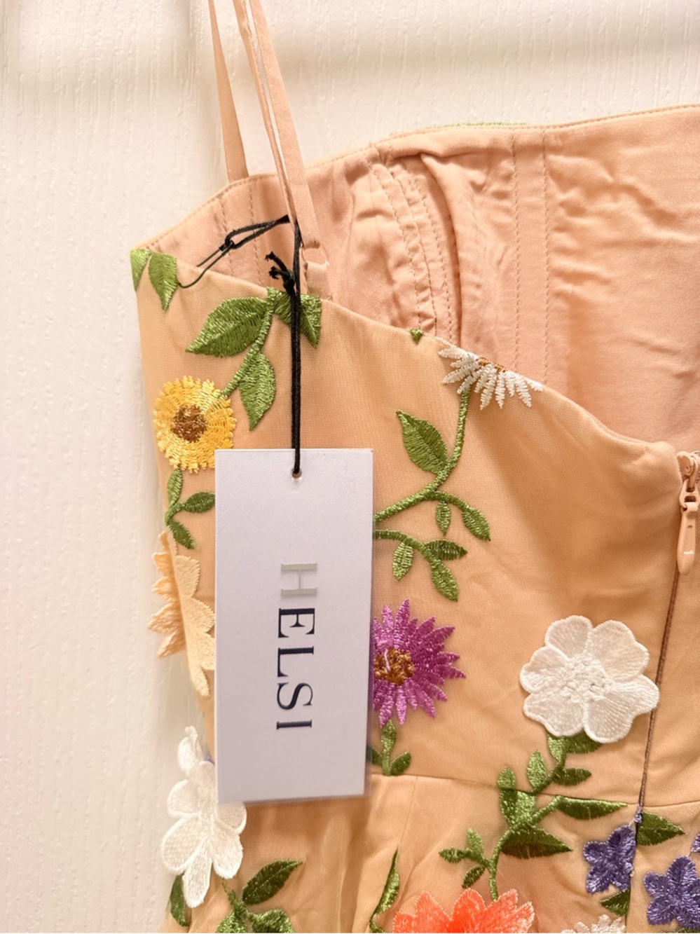 Helsi Gemma 3D floral Embroidered Midi Dress in Multi Size XS NWT - Picture 6 of 7